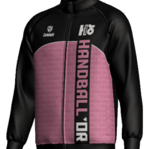 Veste full zip sublimé rose